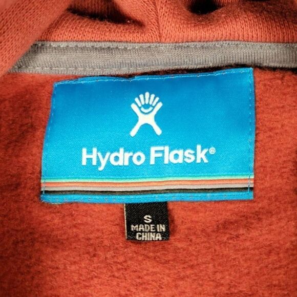 Hydro Flask Men's Hooded Fleece Logo Sweatshirt Sz S - Picture 4 of 9
